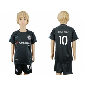 Chelsea #10 Hazard Sec Away Kid Soccer Club Jersey