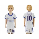 Chelsea #10 Hazard White Kid Soccer Club Jersey