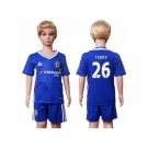 Chelsea #26 Terry Blue Home Kid Soccer Club Jersey