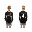 Chelsea #4 Fabregas SEC Away Long Sleeves Kid Soccer Club Jersey