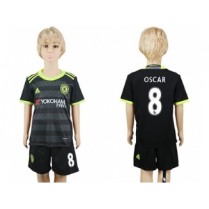 Chelsea #8 Oscar Away Kid Soccer Club Jersey