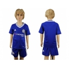 Chelsea Blank Blue Home Kid Soccer Club Jerseys