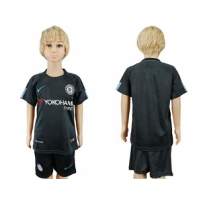 Chelsea Blank Sec Away Kid Soccer Club Jersey