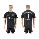 Bayern Munchen #1 Neuer Black Goalkeeper Soccer Club Jersey