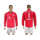 Bayern Munchen #1 Neuer Home Long Sleeves Soccer Club Jersey