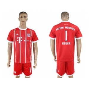 Bayern Munchen #1 Neuer Home Soccer Club Jerse