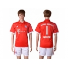 Bayern Munchen #1 Neuer Home Soccer Club Jerseys