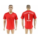 Bayern Munchen #1 Neuer Marine Environmental Protection Home Soccer Club Jersey