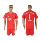 Bayern Munchen #1 Neuer Red Goalkeeper Soccer Club Jersey