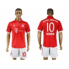 Bayern Munchen #10 Robben Home Soccer Club Jersey