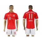 Bayern Munchen #11 Costa Home Soccer Club Jersey