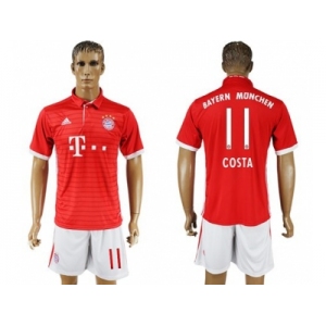 Bayern Munchen #11 Costa Home Soccer Club Jersey