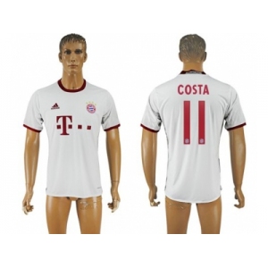 Bayern Munchen #11 Costa White Soccer Club Jersey