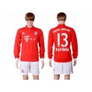 Bayern Munchen #13 Rafinha Home Long Sleeves Soccer Club Jerseys