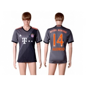 Bayern Munchen #14 Alonso Away Soccer Club Jersey