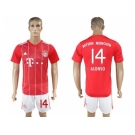 Bayern Munchen #14 Alonso Home Soccer Club Jerseys