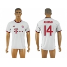 Bayern Munchen #14 Alonso White Soccer Club Jersey