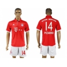 Bayern Munchen #14 Pizarro Home Soccer Club Jersey