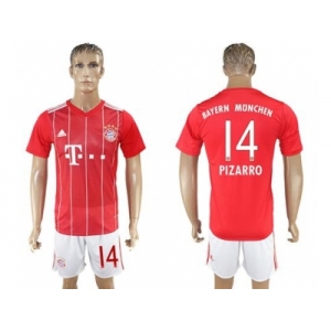 Bayern Munchen #14 Pizarro Home Soccer Club Jerseyss