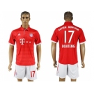 Bayern Munchen #17 Boateng Home Soccer Club Jersey