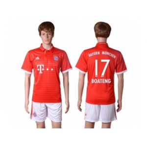 Bayern Munchen #17 Boateng Home Soccer Club Jerseys