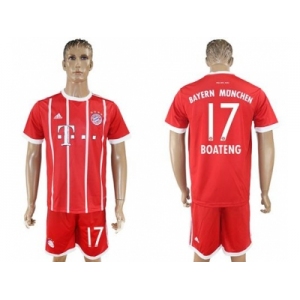 Bayern Munchen #17 Boateng Home Soccer Club