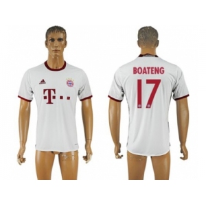 Bayern Munchen #17 Boateng White Soccer Club Jersey