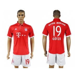 Bayern Munchen #19 Gotze Home Soccer Club Jersey