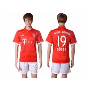 Bayern Munchen #19 Gotze Home Soccer Club Jerseys.