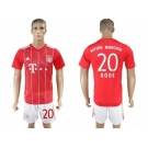 Bayern Munchen #20 Rode Home Soccer Club Jerse