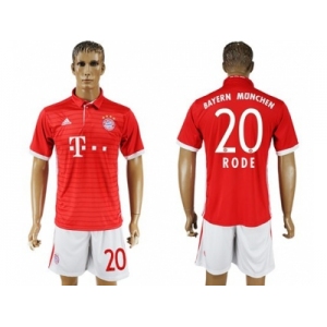 Bayern Munchen #20 Rode Home Soccer Club Jersey