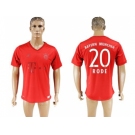 Bayern Munchen #20 Rode Marine Environmental Protection Home Soccer Club Jersey