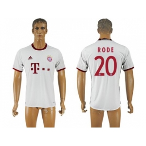 Bayern Munchen #20 Rode White Soccer Club Jersey