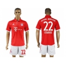 Bayern Munchen #22 Starke Home Soccer Club Jersey.