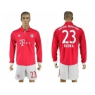 Bayern Munchen #23 Reina Home Long Sleeves Soccer Club Jersey