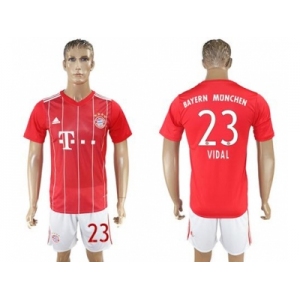 Bayern Munchen #23 Vidal Home Soccer Club Jerseys