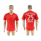 Bayern Munchen #25 Muller Marine Environmental Protection Home Soccer Club Jersey