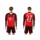 Bayern Munchen #27 Alaba Goalkeeper Long Sleeves Soccer Club Jersey