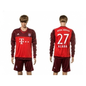 Bayern Munchen #27 Alaba Goalkeeper Long Sleeves Soccer Club Jersey