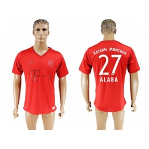 Bayern Munchen #27 Alaba Marine Environmental Protection Home Soccer Club Jersey