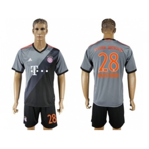 Bayern Munchen #28 Badstuber Away Soccer Club Jerseys