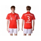 Bayern Munchen #3 Alonso Home Soccer Club Jersey