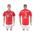 Bayern Munchen #3 Alonso Home Soccer Club Jerseyss