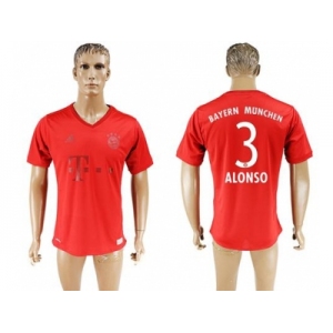 Bayern Munchen #3 Alonso Marine Environmental Protection Home Soccer Club Jersey