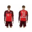 Bayern Munchen #31 Schweinsteiger Goalkeeper Long Sleeves Soccer Club Jersey