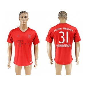 Bayern Munchen #31 Schweinsteiger Marine Environmental Protection Home Soccer Club Jersey