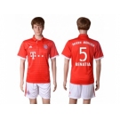 Bayern Munchen #5 Benatia Home Soccer Club Jersey