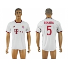 Bayern Munchen #5 Benatia White Soccer Club Jersey