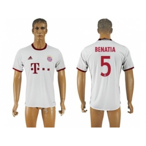 Bayern Munchen #5 Benatia White Soccer Club Jersey