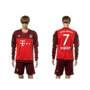 Bayern Munchen #7 Ribery Goalkeeper Long Sleeves Soccer Club Jersey